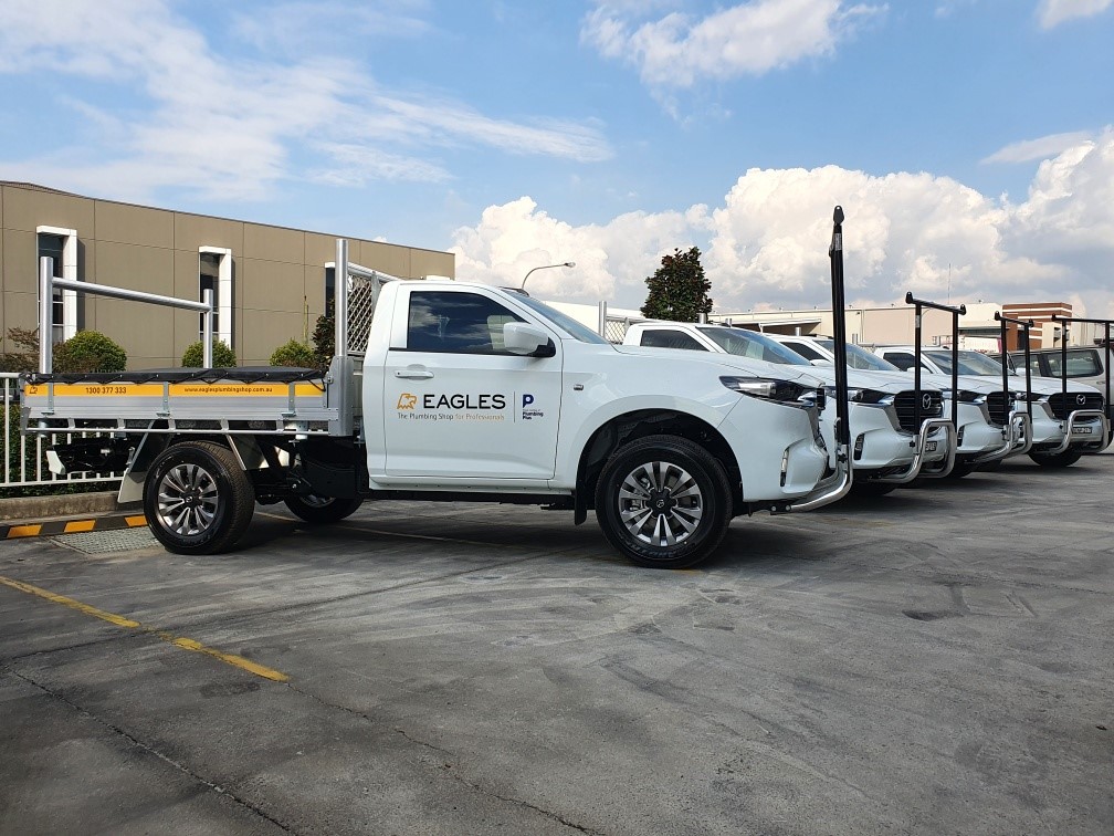 Fleet of Eagles branded Mazda Utes